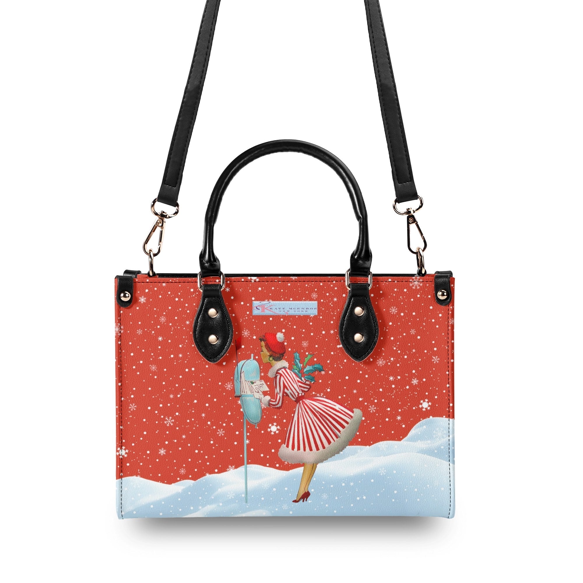 Kate McEnroe New York Retro Vintage Kitsch Christmas Glam Handbag, Mid Century Modern 1950s Purse, Vintage Holiday Winter BagHandbagsWQEQVQMW - 1