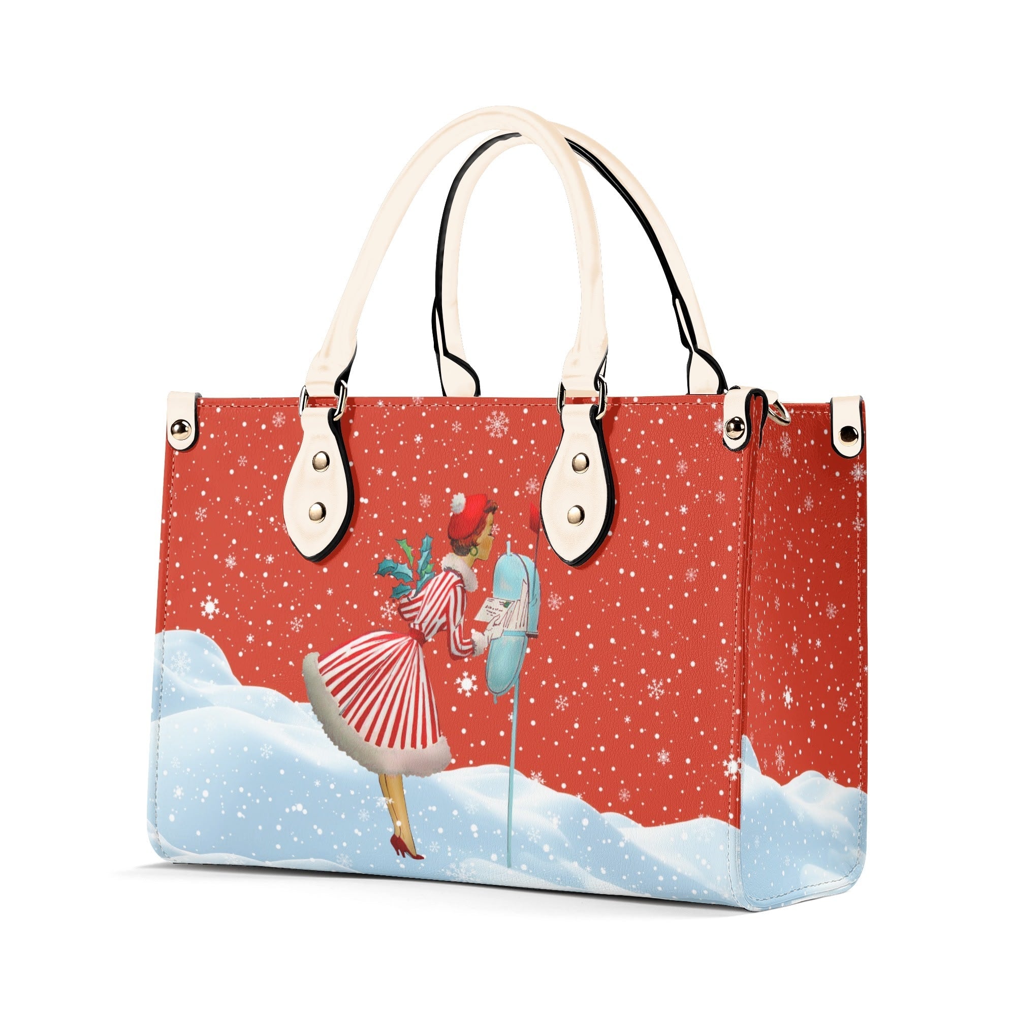 Kate McEnroe New York Retro Vintage Kitsch Christmas Glam Handbag, Mid Century Modern 1950s Purse, Vintage Holiday Winter BagHandbagsWQEQVQMW - 1