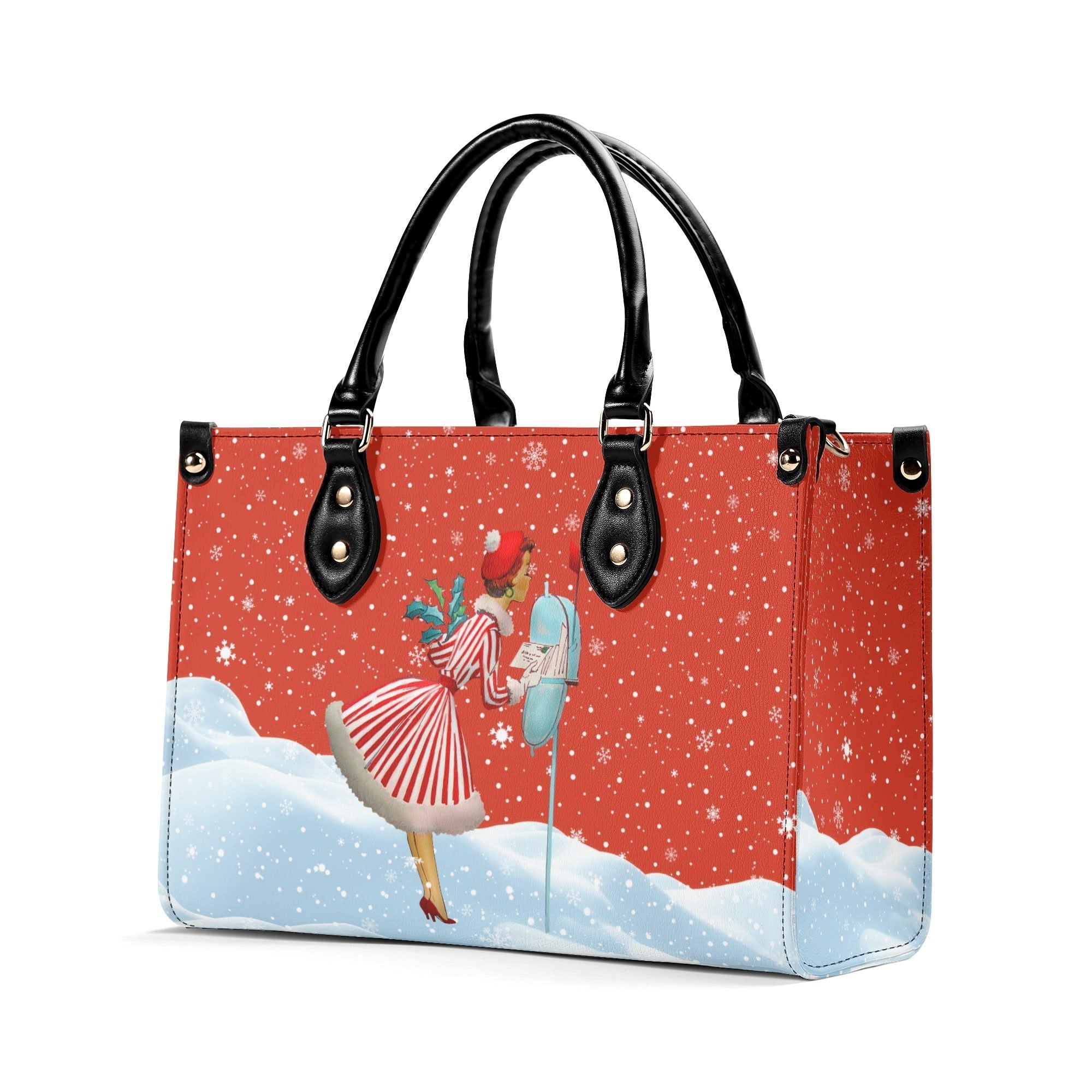 Kate McEnroe New York Retro Vintage Kitsch Christmas Glam Handbag, Mid Century Modern 1950s Purse, Vintage Holiday Winter BagHandbagsWQEQVQMW - 1