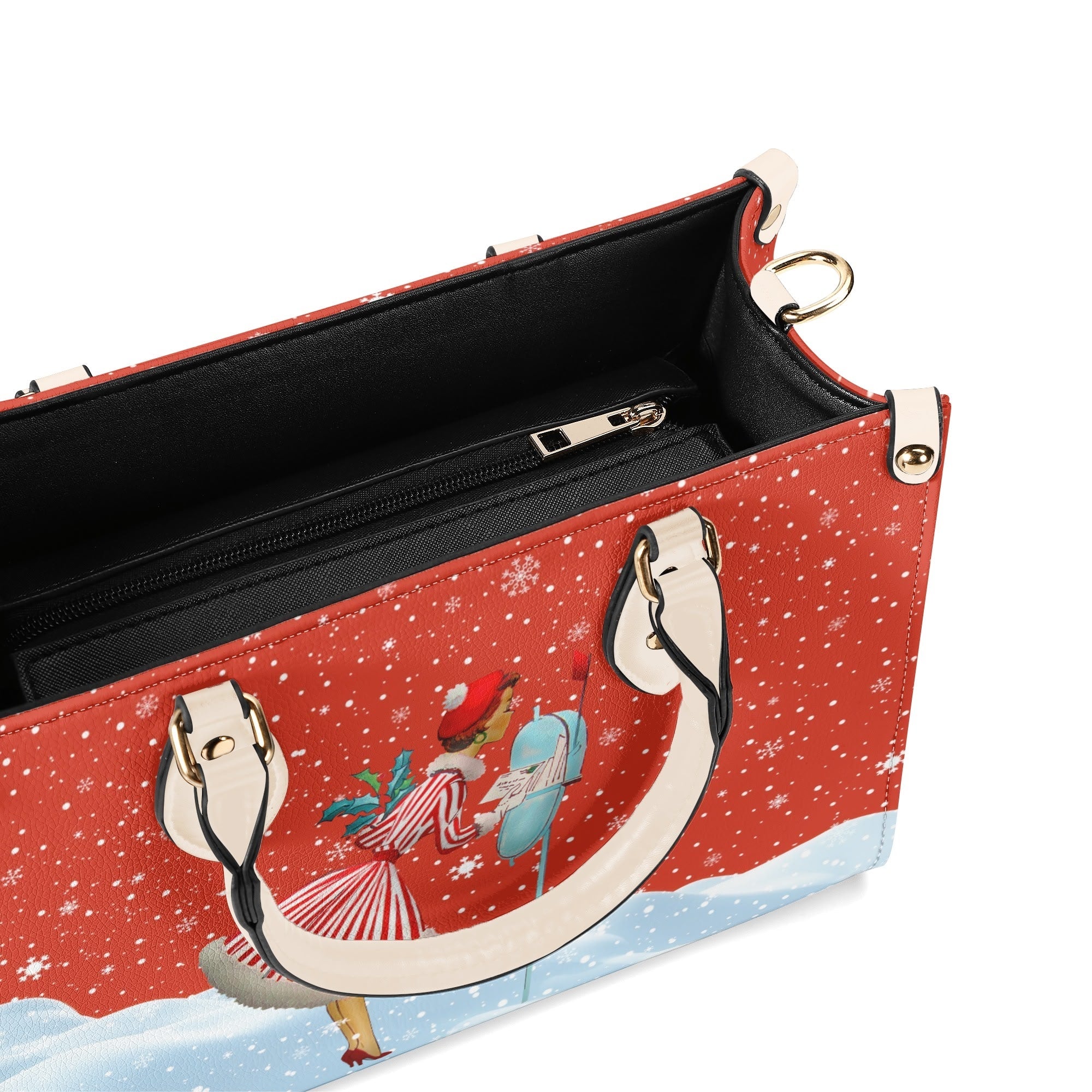 Kate McEnroe New York Retro Vintage Kitsch Christmas Glam Handbag, Mid Century Modern 1950s Purse, Vintage Holiday Winter BagHandbagsWQEQVQMW - 1