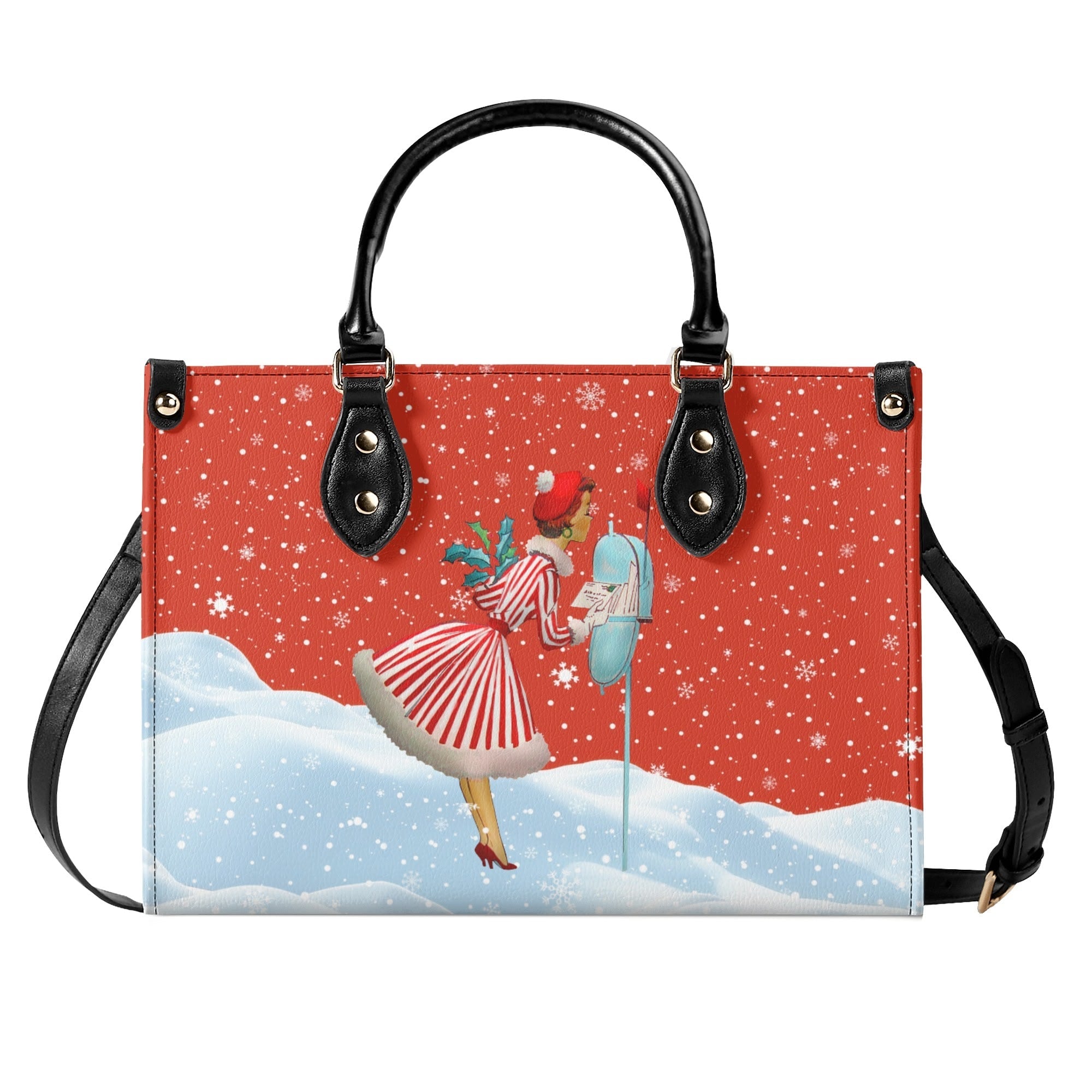 Kate McEnroe New York Retro Vintage Kitsch Christmas Glam Handbag, Mid Century Modern 1950s Purse, Vintage Holiday Winter BagHandbagsWQEQVQMW - 1