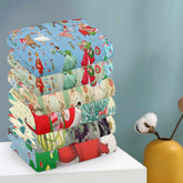Kate McEnroe New York Retro Vintage Kitsch Christmas Hand Towels, Mid Century Modern Holiday Bath Kitchen TowelsHand TowelsW8M7737W - 1