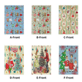 Kate McEnroe New York Retro Vintage Kitsch Christmas Hand Towels, Mid Century Modern Holiday Bath Kitchen TowelsHand TowelsW8M7737W - 1