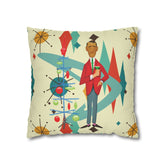 Kate McEnroe New York Retro Vintage Kitsch MCM Christmas Holiday Pillow CoverThrow Pillow Covers27642136509449714707