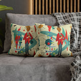 Kate McEnroe New York Retro Vintage Kitsch MCM Christmas Holiday Pillow CoverThrow Pillow Covers31954214882684127652