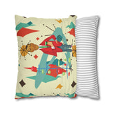 Kate McEnroe New York Retro Vintage Kitsch MCM Christmas Holiday Pillow CoverThrow Pillow Covers31954214882684127652