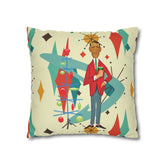 Kate McEnroe New York Retro Vintage Kitsch MCM Christmas Holiday Pillow CoverThrow Pillow Covers31954214882684127652