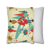 Kate McEnroe New York Retro Vintage Kitsch MCM Christmas Holiday Pillow CoverThrow Pillow Covers31954214882684127652