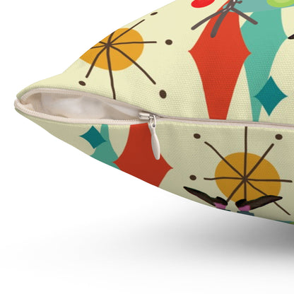 Kate McEnroe New York Retro Vintage Kitsch MCM Christmas Holiday Throw PillowThrow Pillows19375726407634198833