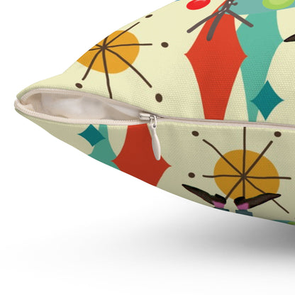 Kate McEnroe New York Retro Vintage Kitsch MCM Christmas Holiday Throw PillowThrow Pillows19375726407634198833