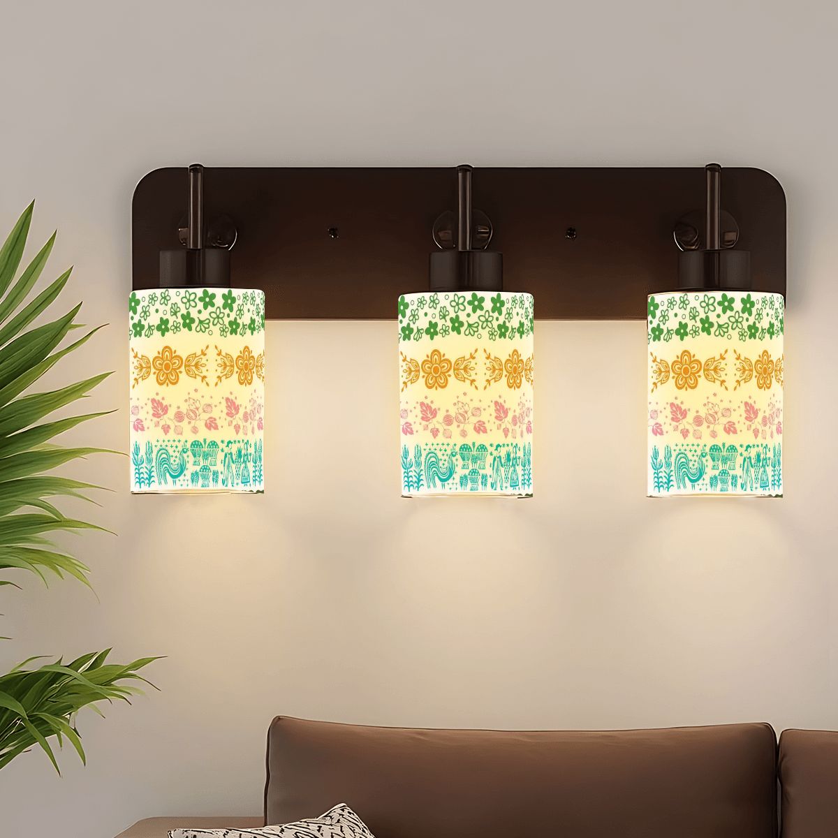 Kate McEnroe New York Retro Vintage Pyrex Medley Glass Lamp Shade, 50s Mid Century Modern Light CoverLamp ShadesNiPTeMIj0A