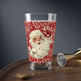 Kate McEnroe New York Retro Vintage Santa Claus Christmas Pint GlassPint Glasses16457134374639422778