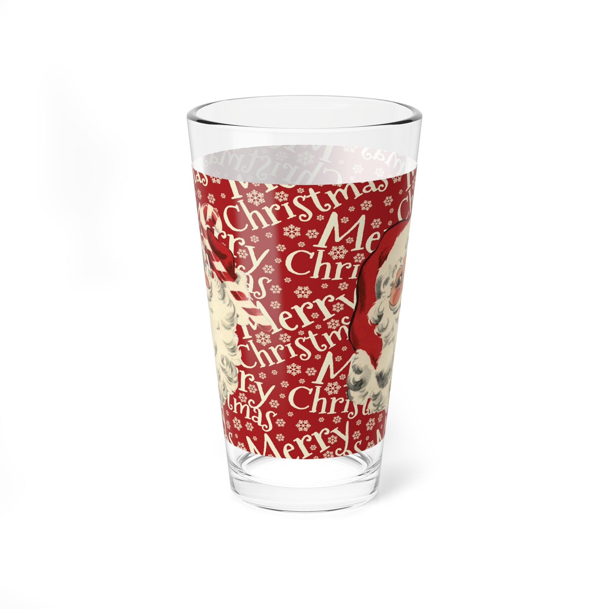 Kate McEnroe New York Retro Vintage Santa Claus Christmas Pint GlassPint Glasses16457134374639422778