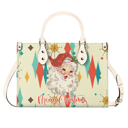 Kate McEnroe New York Retro Vintage Santa Franciscan Diamond Starburst Christmas HandbagHandbagsYP6DK4GN-1