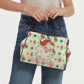 Kate McEnroe New York Retro Vintage Santa Franciscan Diamond Starburst Christmas Kisslock BagCrossbody BagsD3241567