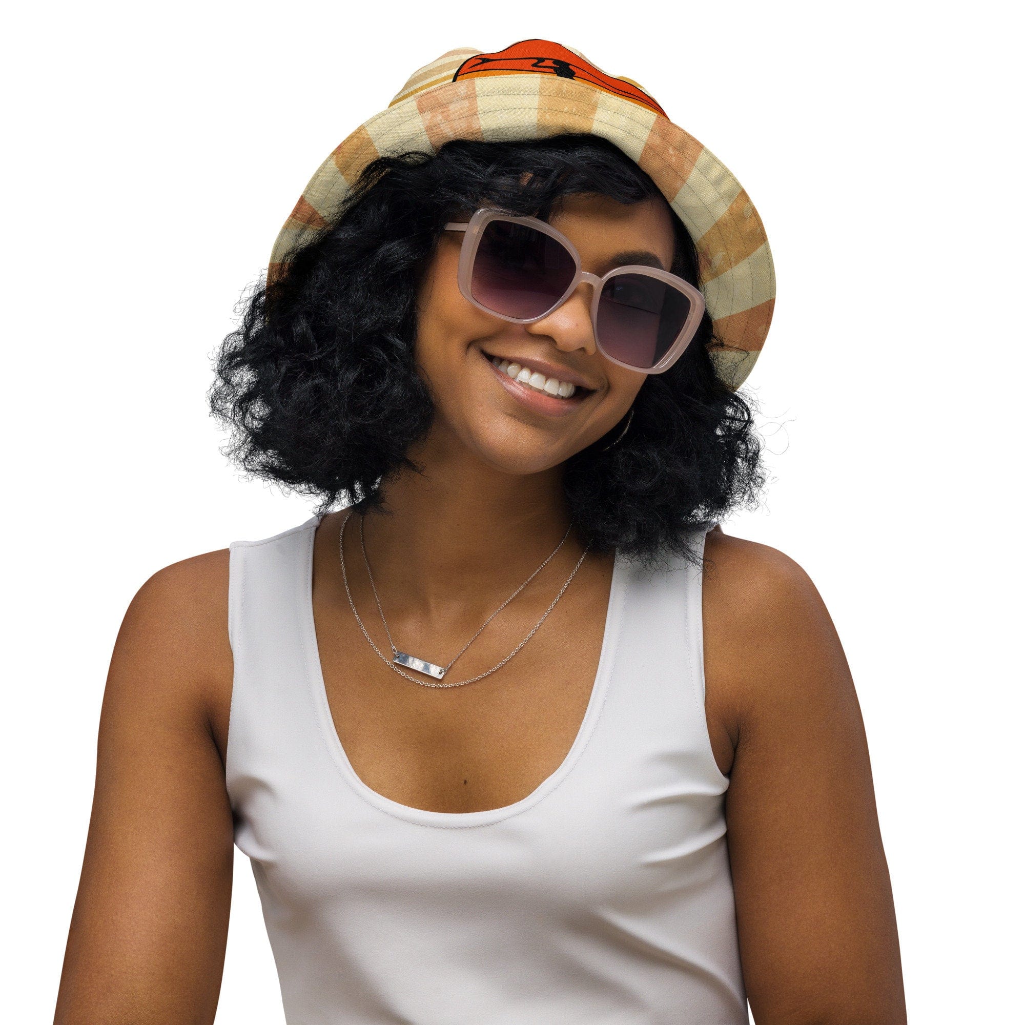 Kate McEnroe New York Retro Vintage Surfer Cali Girl Reversible Bucket HatHats63C761601D07C_16360