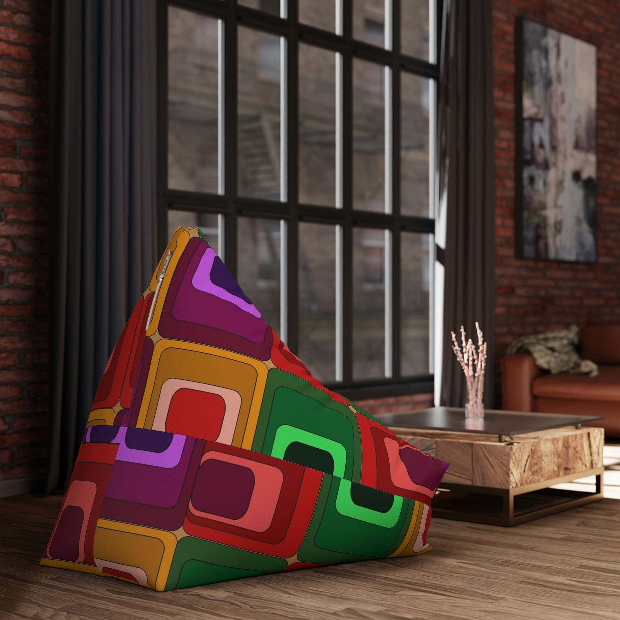 Kate McEnroe New York Retro Vivid Mid Century Modern Bean Bag Chair CoverBean Bag Chair Covers28517812750509301500