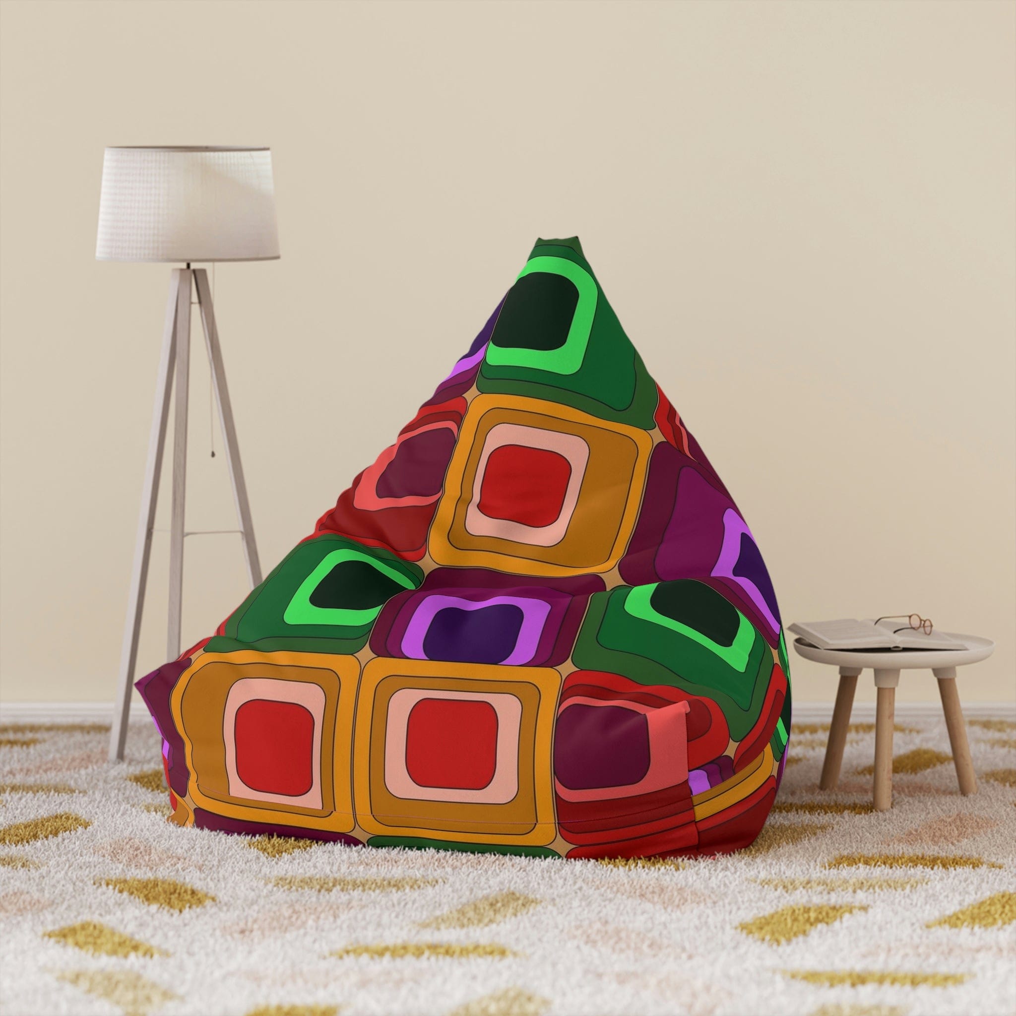 Kate McEnroe New York Retro Vivid Mid Century Modern Bean Bag Chair CoverBean Bag Chair Covers28517812750509301500