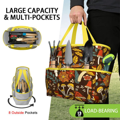 Kate McEnroe New York Retro Woodland Groovy Mushrooms Garden Tool BagGarden Tool Bag4R6nkVtyu1