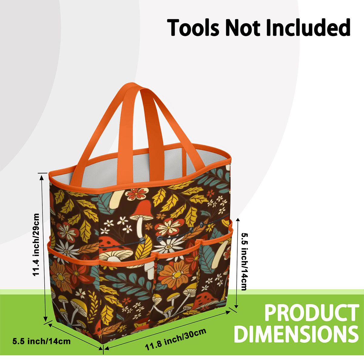 Kate McEnroe New York Retro Woodland Groovy Mushrooms Garden Tool BagGarden Tool Bag4R6nkVtyu1