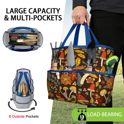 Kate McEnroe New York Retro Woodland Groovy Mushrooms Garden Tool BagGarden Tool Bag4R6nkVtyu1