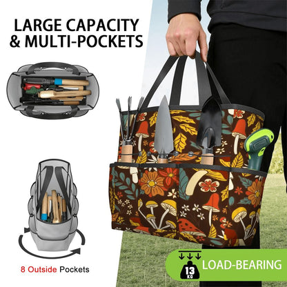 Kate McEnroe New York Retro Woodland Groovy Mushrooms Garden Tool BagGarden Tool Bag4R6nkVtyu1