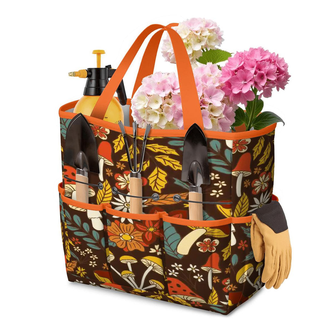 Kate McEnroe New York Retro Woodland Groovy Mushrooms Garden Tool BagGarden Tool BagGxqFfoqcdm