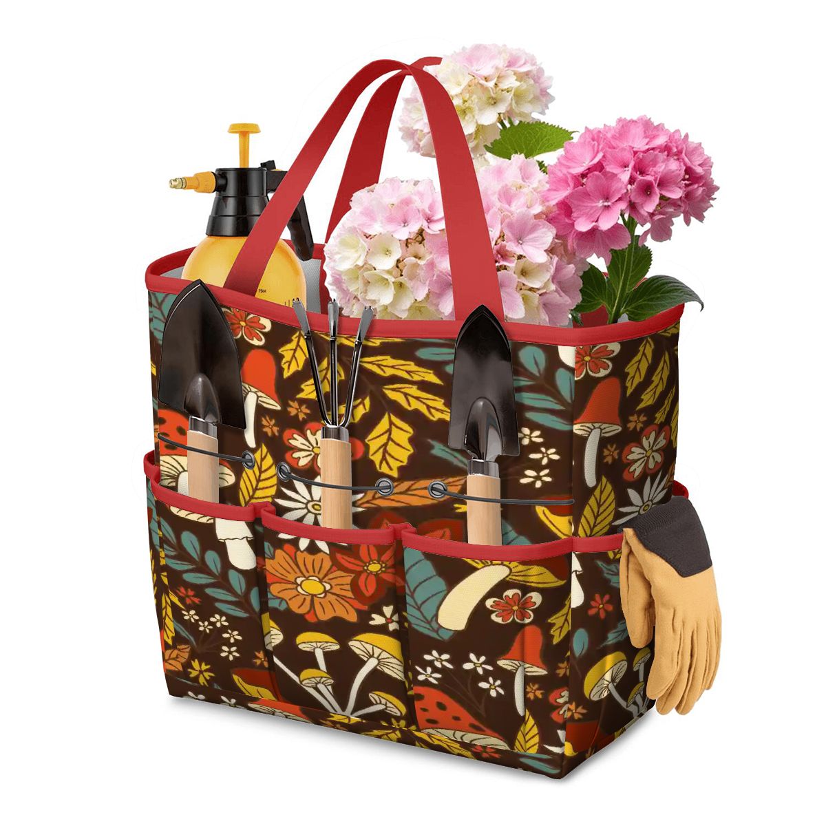 Kate McEnroe New York Retro Woodland Groovy Mushrooms Garden Tool BagGarden Tool BaghVrhsRR1xs