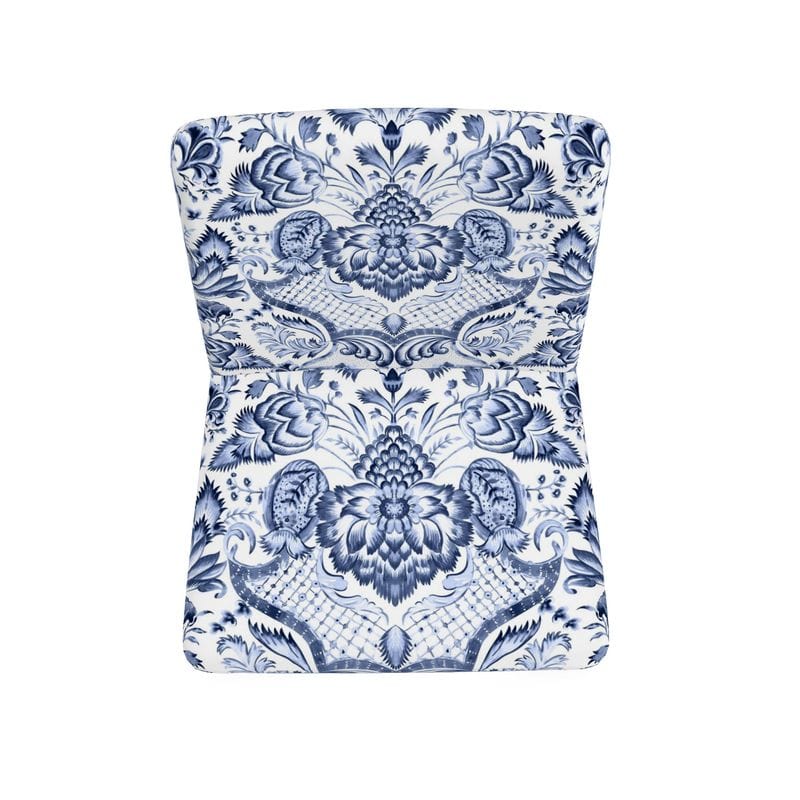 Kate McEnroe New York Royal Azure Damask Accent ChairAccent Chairs2340488