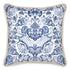 Kate McEnroe New York Royal Azure Damask Duck Feather Silk PillowSilk Pillows2340492