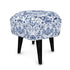 Kate McEnroe New York Royal Azure Damask Hexagonal OttomanOttomans2340493