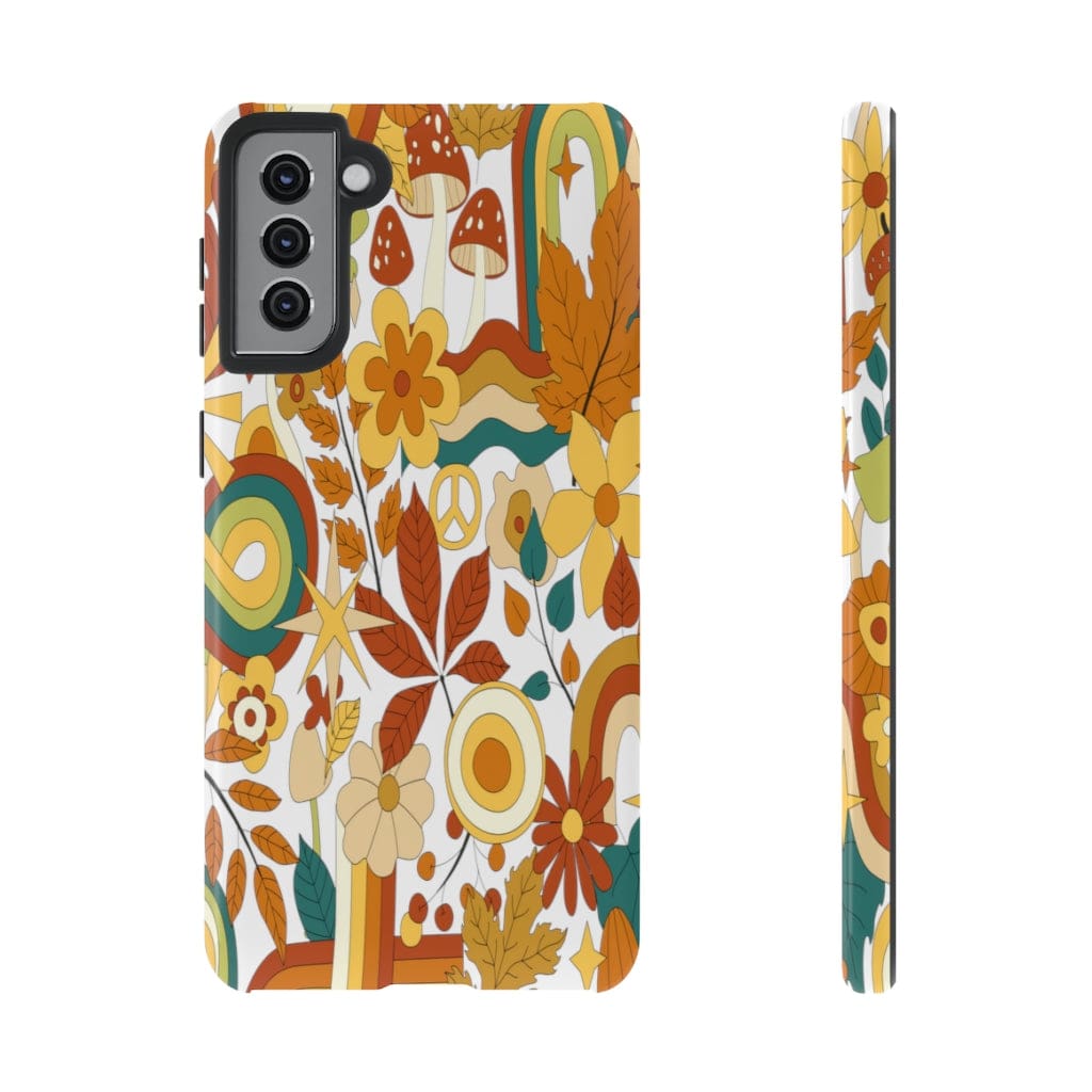 Kate McEnroe New York Samsung Galaxy 70s Groovy Hippie Retro Tough Phone Cases Phone Case Samsung Galaxy S21 Plus / Glossy 25893645379279057997