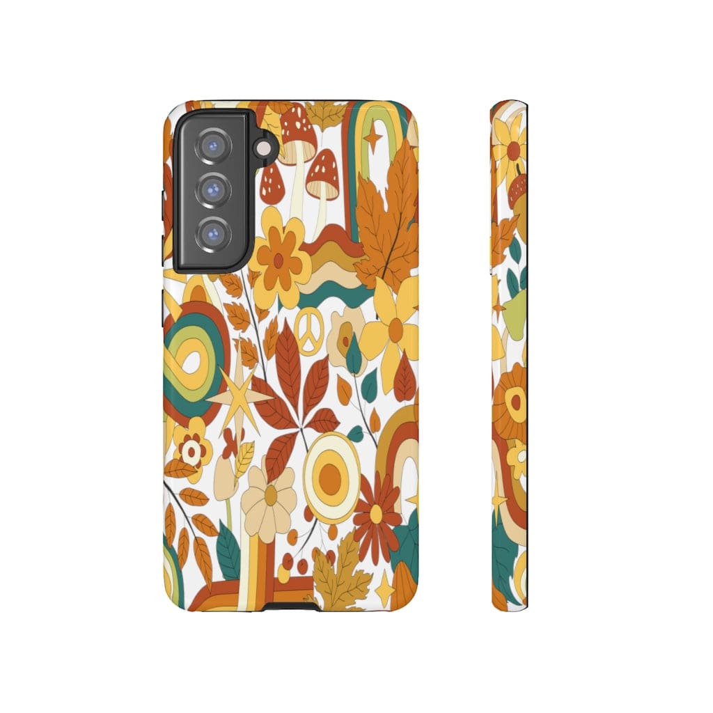 Kate McEnroe New York Samsung Galaxy 70s Groovy Hippie Retro Tough Phone Cases Phone Case Samsung S21 FE / Glossy 35385910139530594998