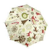 Kate McEnroe New York Santa and Friends Semi - Automatic Foldable UmbrellaUmbrellasD2842160