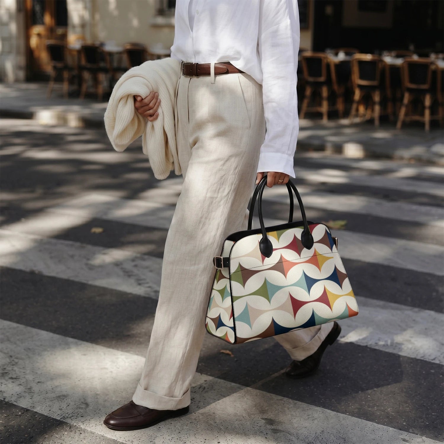 Kate McEnroe New York Scandi Danish Geometric Satchel Retro Shoulder HandbagHandbags5g5sodli_001