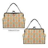Kate McEnroe New York Scandinavian Danish Floral Kisslock Purse, Retro Mid Mod Shoulder BagCrossbody BagsD3187101