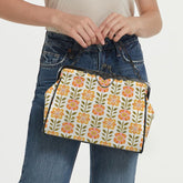 Kate McEnroe New York Scandinavian Danish Floral Kisslock Purse, Retro Mid Mod Shoulder BagCrossbody BagsD3187101