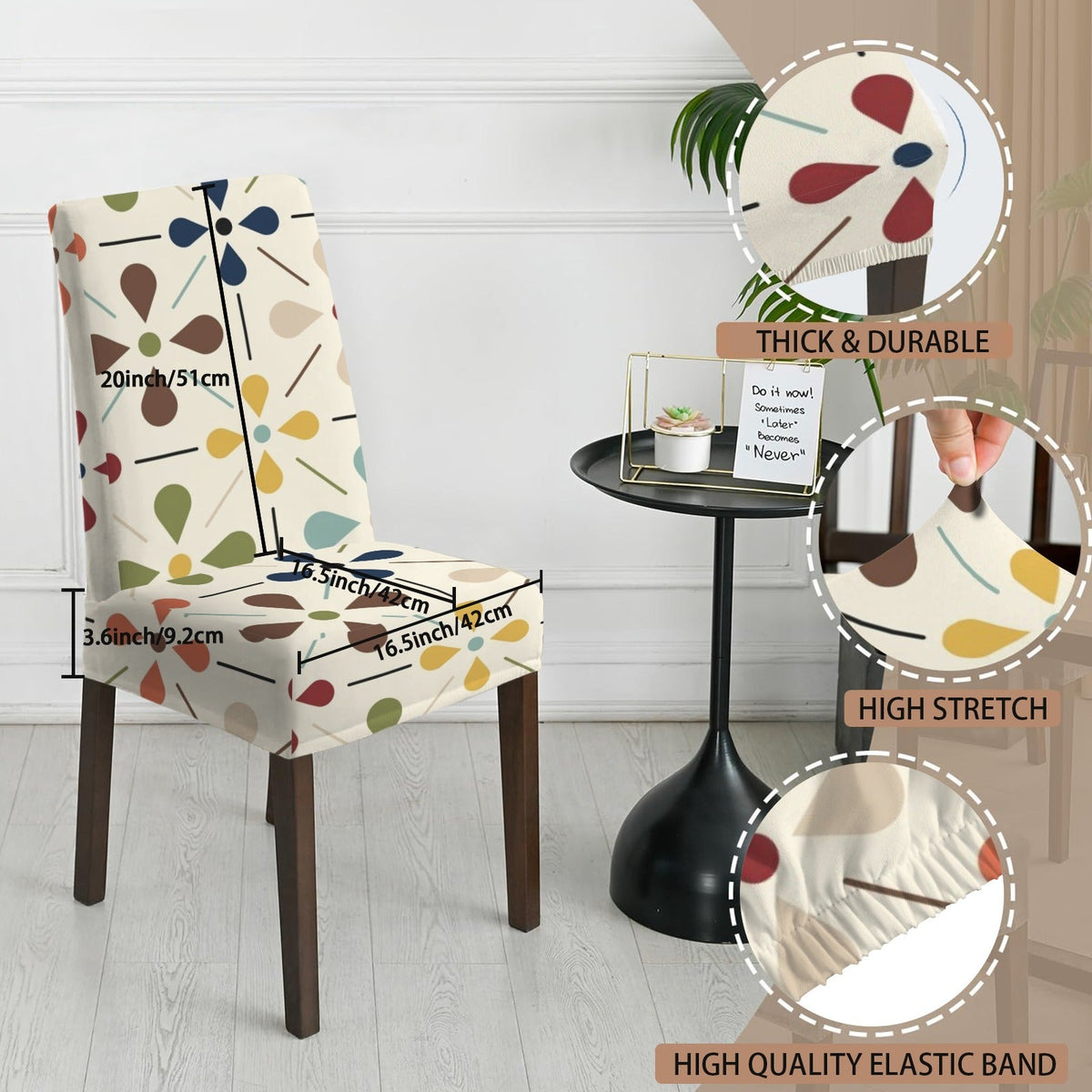 Kate McEnroe New York Scandinavian Danish Floral Mid Century Modern Chair SlipcoverChair SlipcoversD3467439