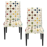 Kate McEnroe New York Scandinavian Danish Floral Mid Century Modern Chair SlipcoverChair SlipcoversD3467439