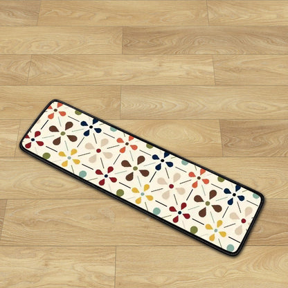 Kate McEnroe New York Scandinavian Danish Flower Stair Treads, Mid Century Modern Retro Non Slip MatStair TreadsynmuBaKjMO