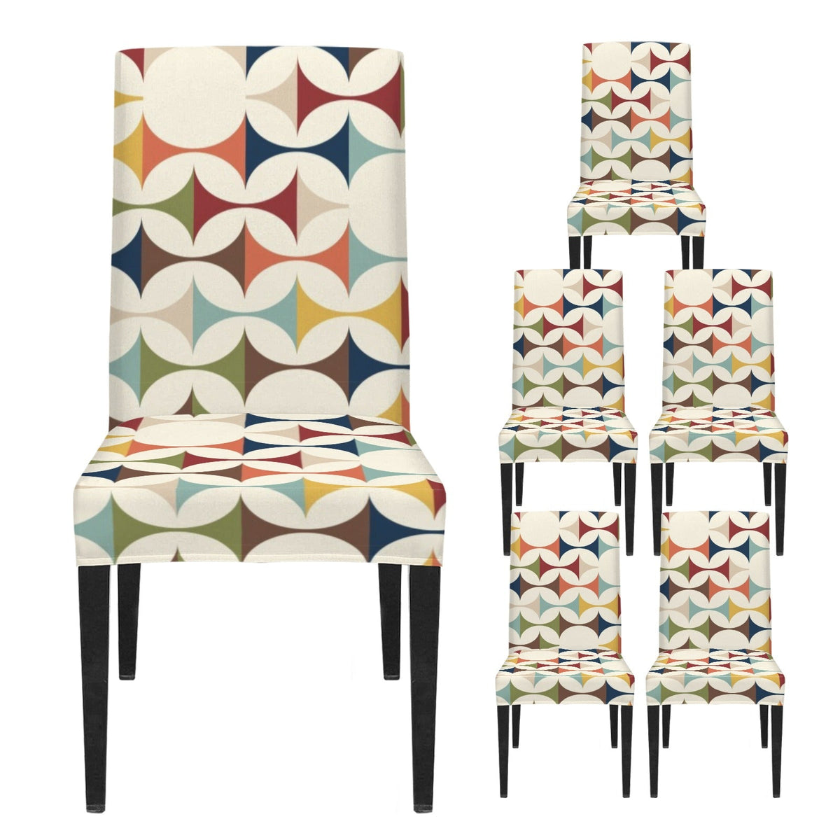 Kate McEnroe New York Scandinavian Danish Geometric Mid Century Modern Chair SlipcoverChair SlipcoversD3467437