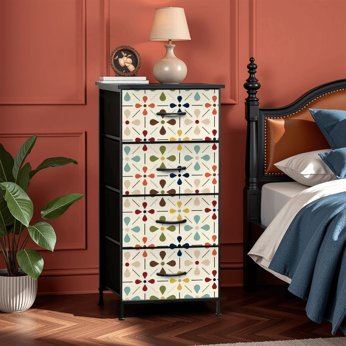 Kate McEnroe New York Scandinavian Danish Mid Century Modern Floral DresserDressersuoYCKIr9DY