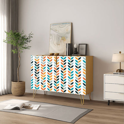 Kate McEnroe New York Scandinavian Danish Mid Century Modern Retro Floral Storage CabinetStorage Cabinetsklq0RSiJJ9