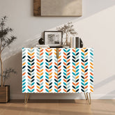 Kate McEnroe New York Scandinavian Danish Mid Century Modern Retro Floral Storage CabinetStorage Cabinetsklq0RSiJJ9