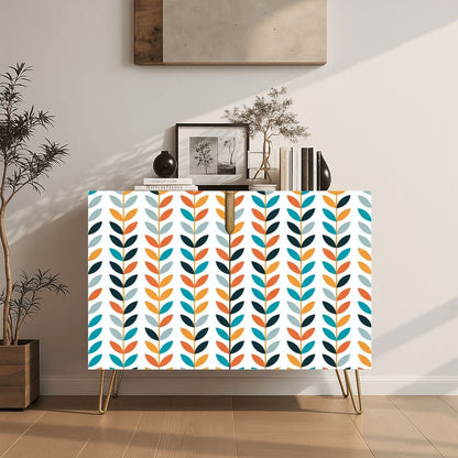 Kate McEnroe New York Scandinavian Danish Mid Century Modern Retro Floral Storage CabinetStorage Cabinetsklq0RSiJJ9