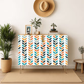 Kate McEnroe New York Scandinavian Danish Mid Century Modern Retro Floral Storage CabinetStorage Cabinetsklq0RSiJJ9