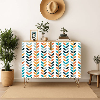 Kate McEnroe New York Scandinavian Danish Mid Century Modern Retro Floral Storage CabinetStorage Cabinetsklq0RSiJJ9