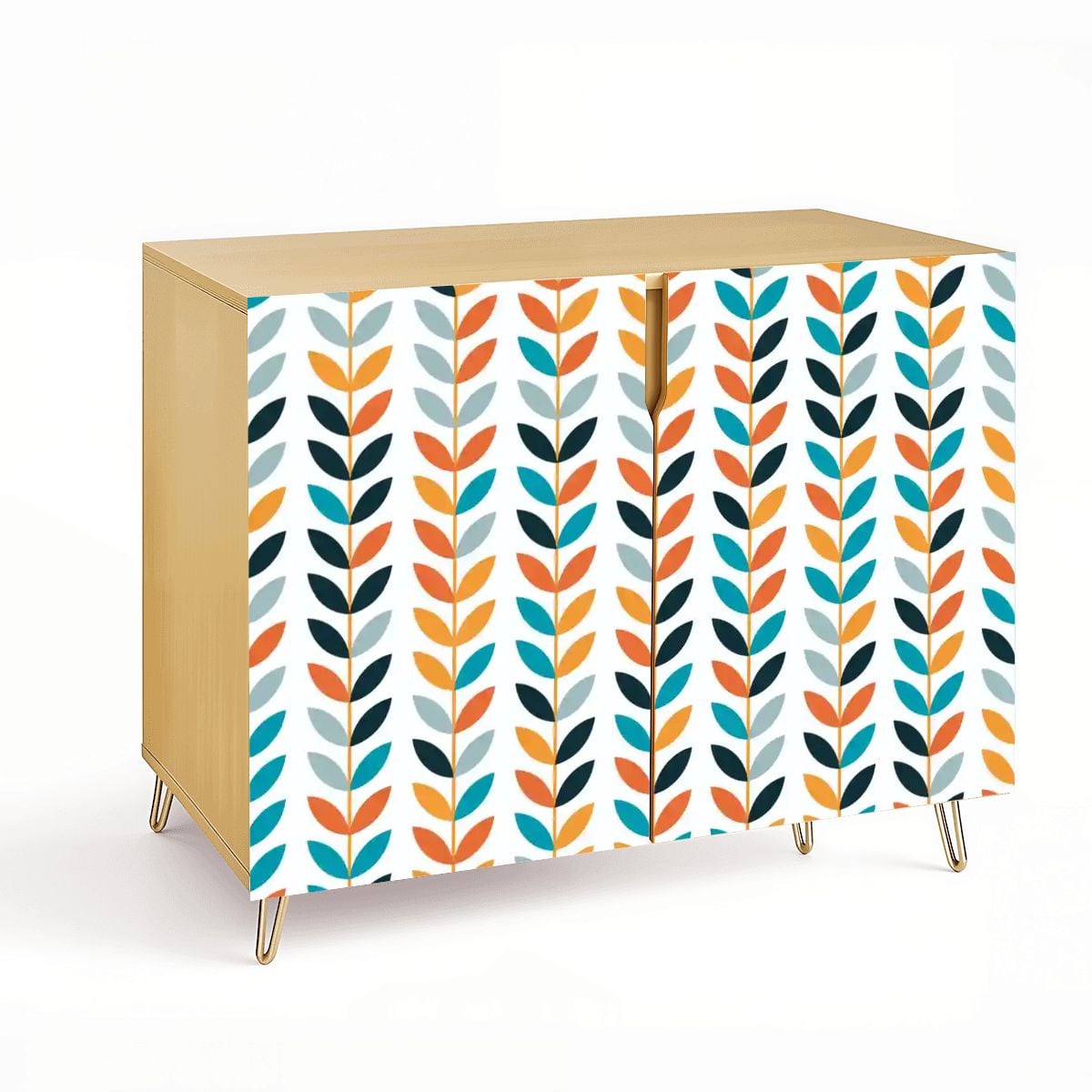 Kate McEnroe New York Scandinavian Danish Mid Century Modern Retro Floral Storage CabinetStorage Cabinetsklq0RSiJJ9