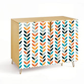 Kate McEnroe New York Scandinavian Danish Mid Century Modern Retro Floral Storage CabinetStorage Cabinetsklq0RSiJJ9