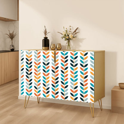 Kate McEnroe New York Scandinavian Danish Mid Century Modern Retro Floral Storage CabinetStorage Cabinetsklq0RSiJJ9